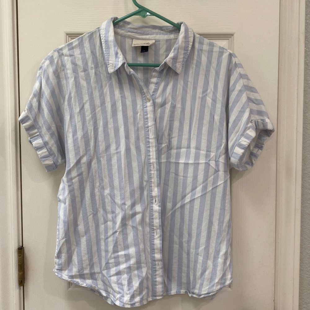Universal Threads medium striped button down top.